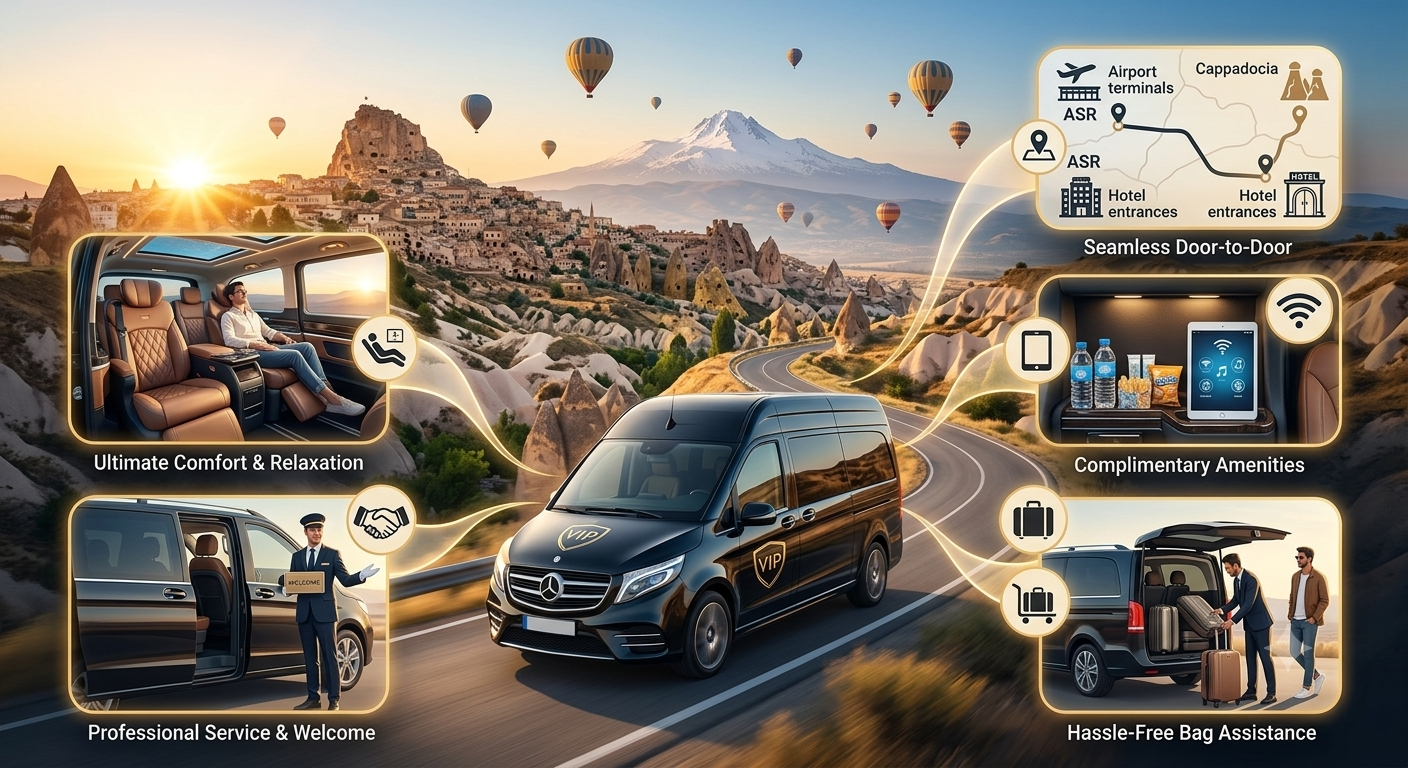 Nevşehir ve Kayseri Havalimanı VIP Transfer Avantajları